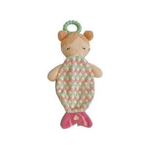 Douglas Baby Mermaid Doll Pink Green Waves Crib Toy Teether Soother Lovey Plush